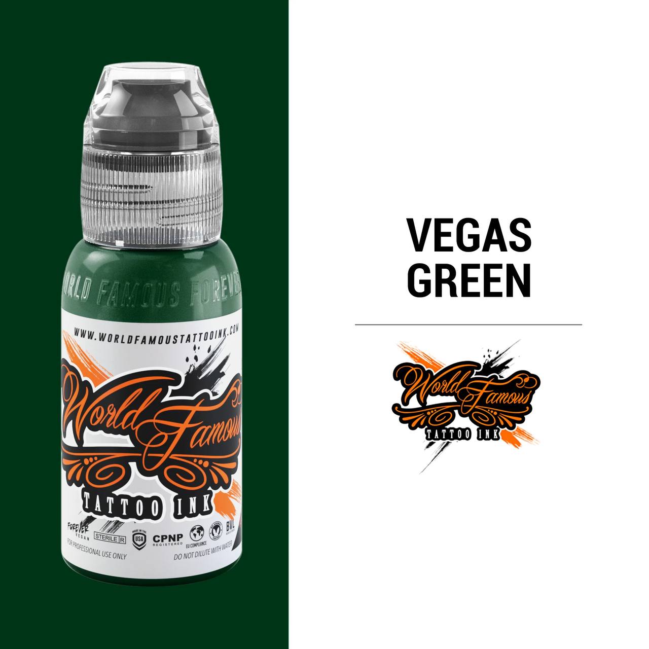 رنگ تاتو ورد فیمس VEGAS GREEN