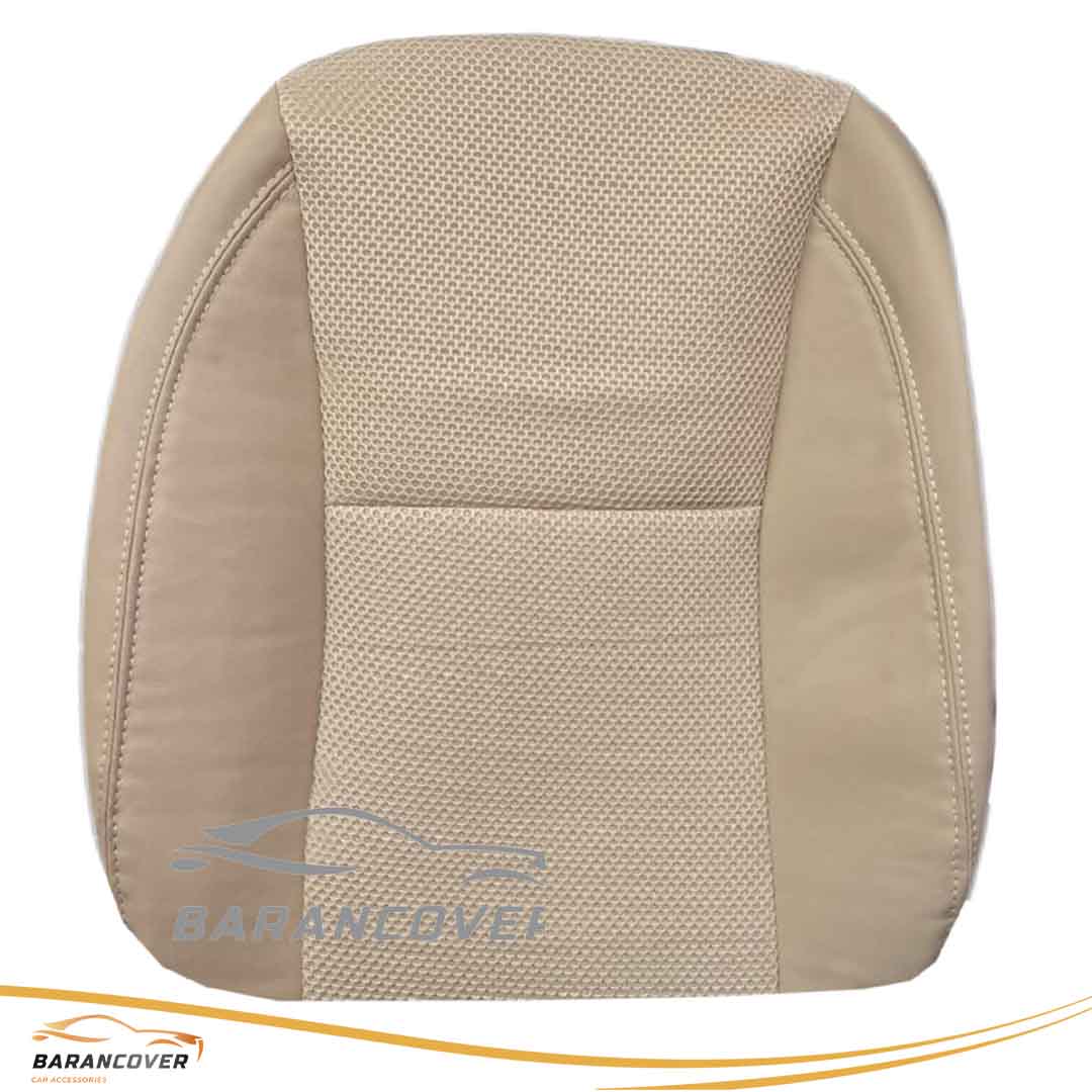 روکش صندلی ام وی ام mvm 315 چرم وسط پارچه اسپایسر تور رنگ کرم زرد
