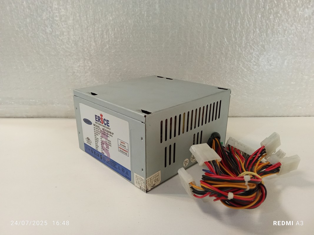 پاور 24 پین ERSCE مدل ATX500W-P