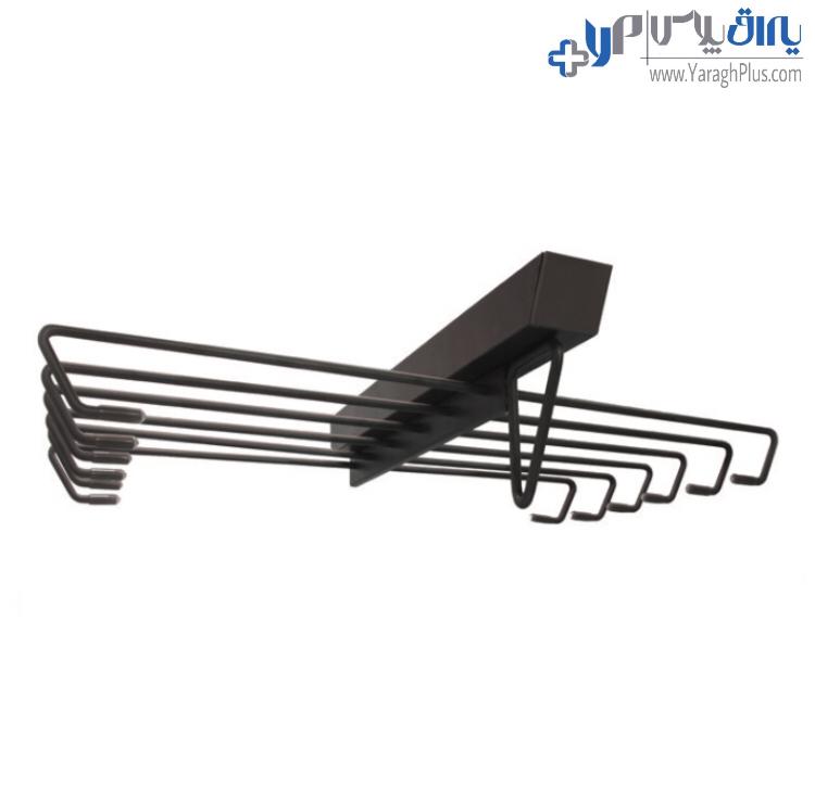 رگال جای شلوار سقفی ریلی دو طرفه داخل کمد لباس سری SPACE ملونی 8020