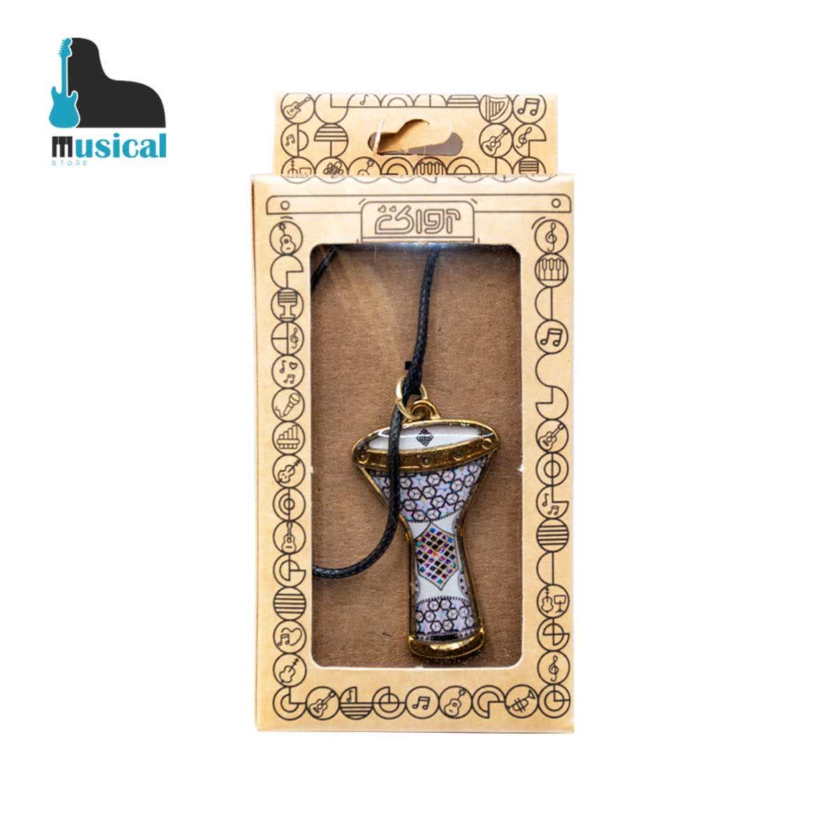 گردنبند آواک مدل داربوکا سفید