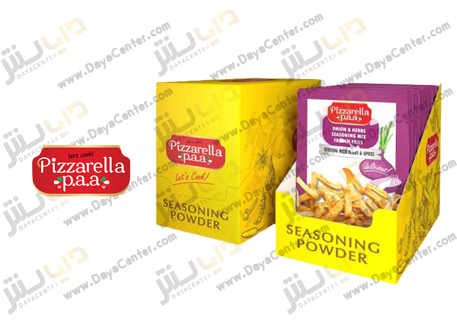 ادویه سیب زمینی پیاز و سبزیجات پیزارلا 60 گرمی پک 12 عددی