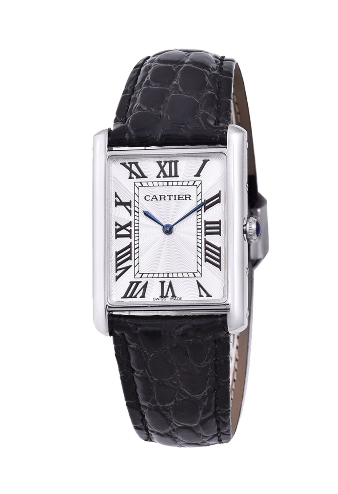 ساعت مردانه بند چرمی کارتیر مدل تانک cartier tank
