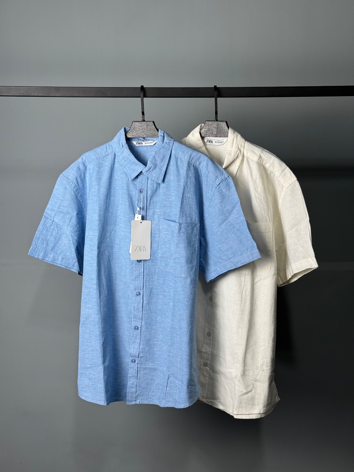 پیراهن لینن مردانه اورجینال برند (ZARA) کد 0153