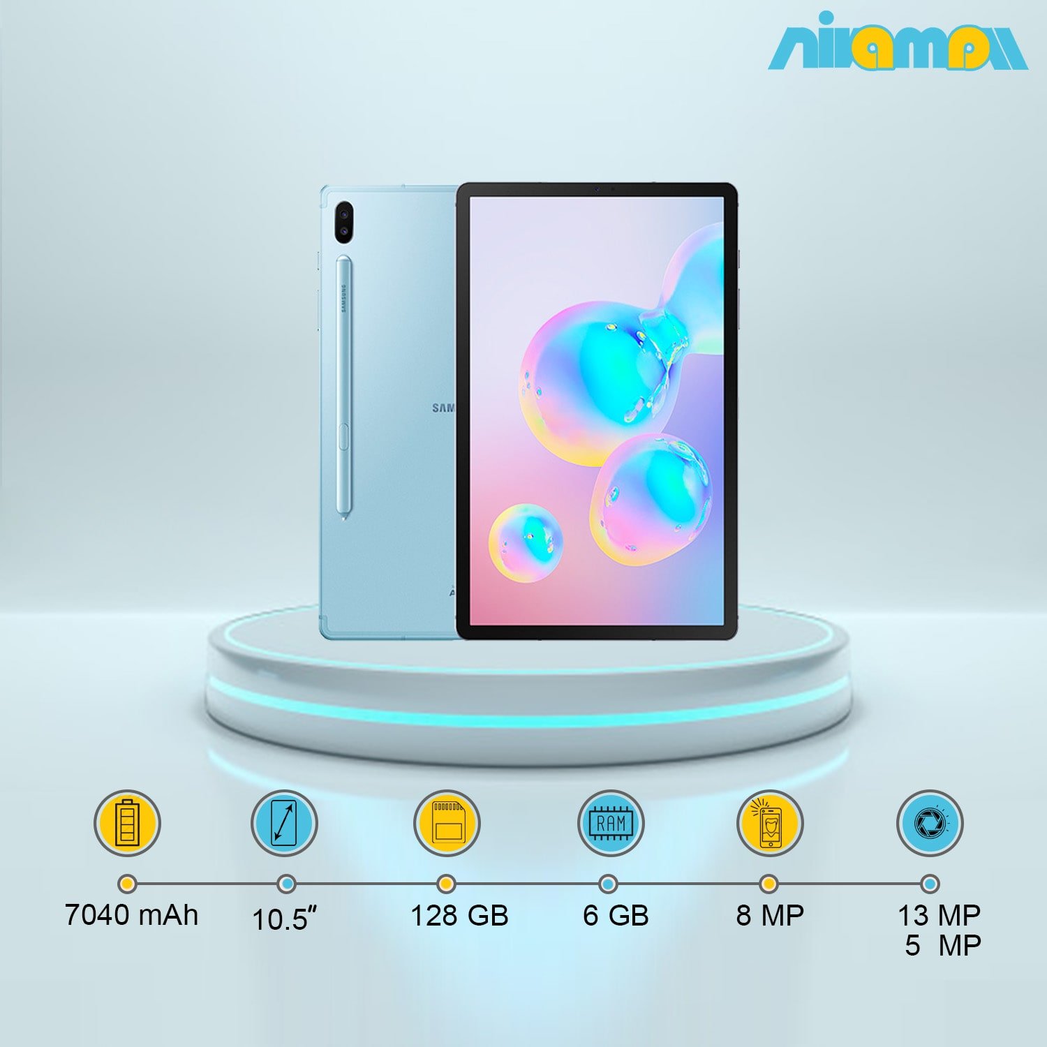 تبلت سامسونگ مدل GALAXY TAB S6 ظرفیت 128 گیگابایت
