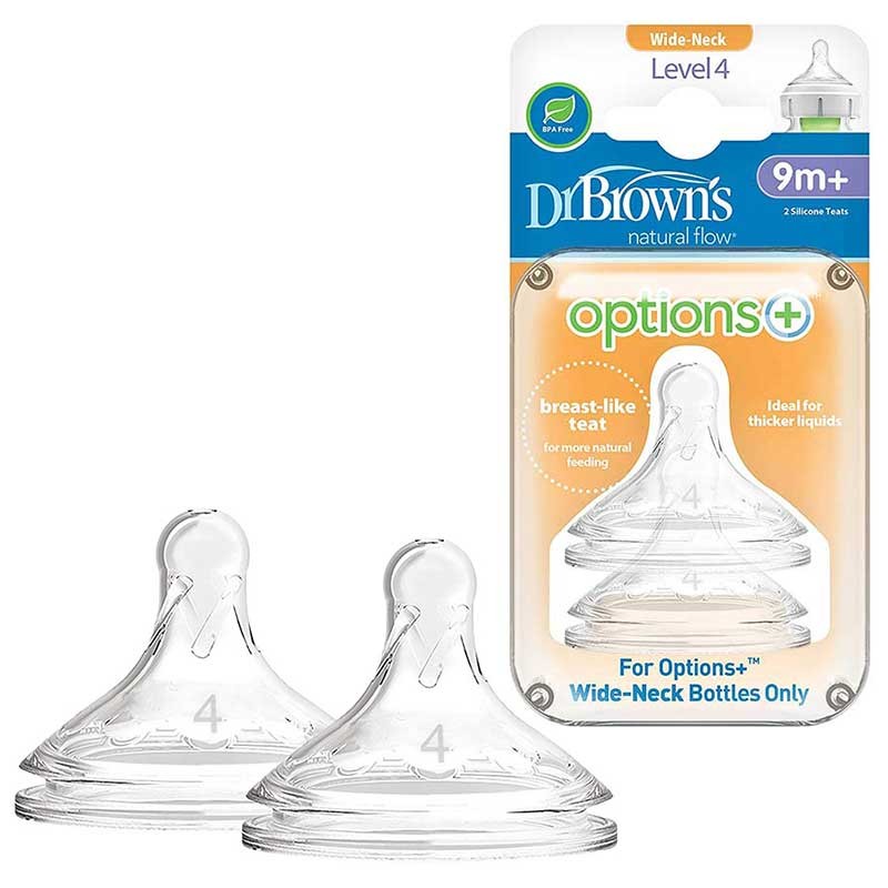 سرشیشه پهن 2 عددی +9 ماه دکتر براونز Dr Browns(اصل)