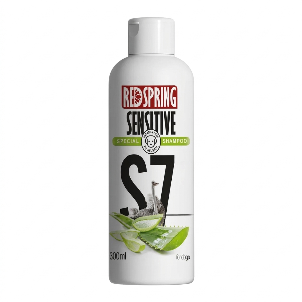 شامپو سگ رد اسپرینگ (RED SPRING) مخصوص موهای حساس عصاره آلوورا 300 میلی لیتر