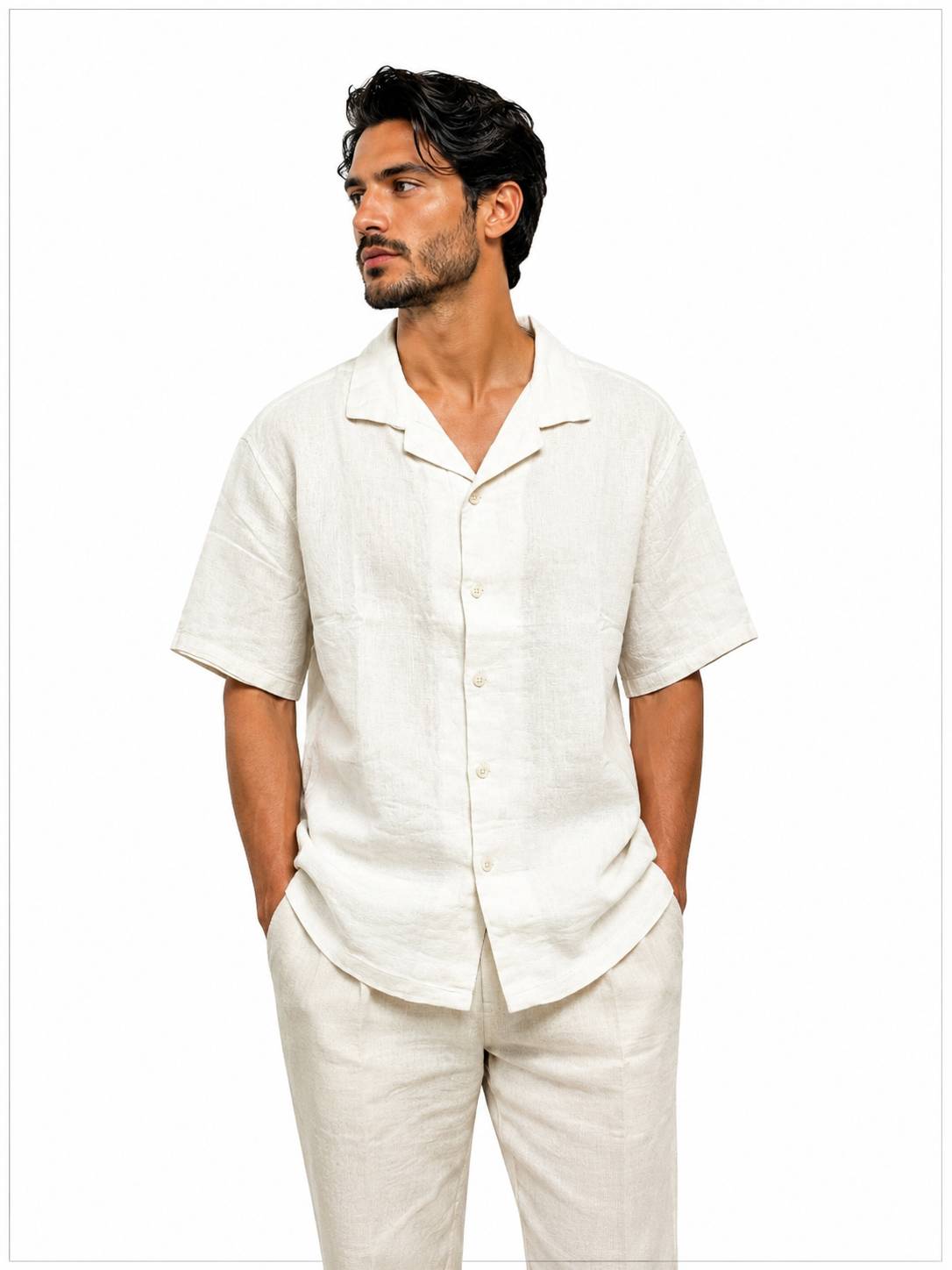 پیراهن لینن حصیری اورجینال برند(ZARA) سایز(L) کد 0269