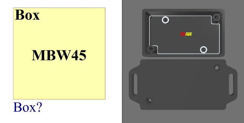 فوت پرینت 3 بعدی باکس MBW45
