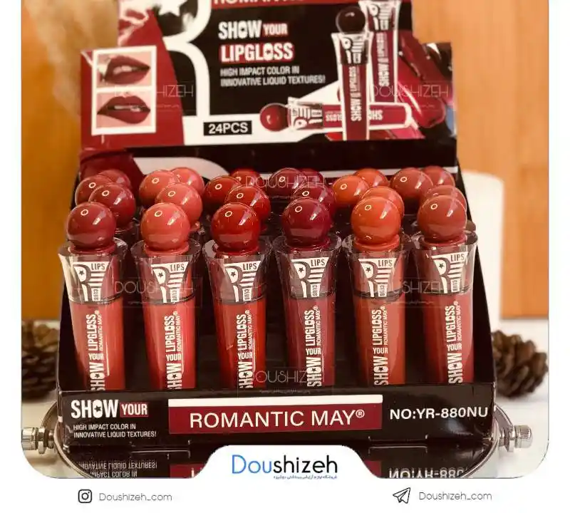 رژ لب مایع کد 880 رمانتیک ROMANTIC MAY