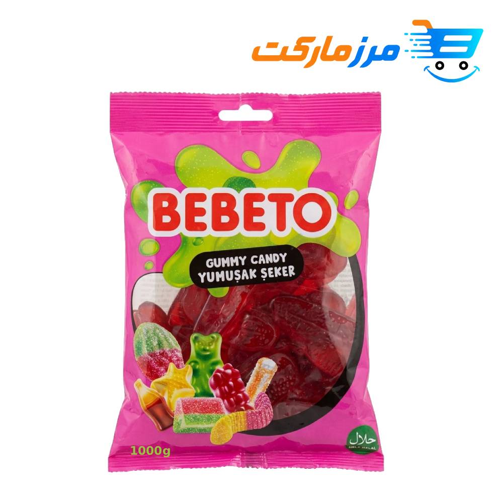 پاستیل ببتو BEBETO مدل زبان 1کیلوگرمی