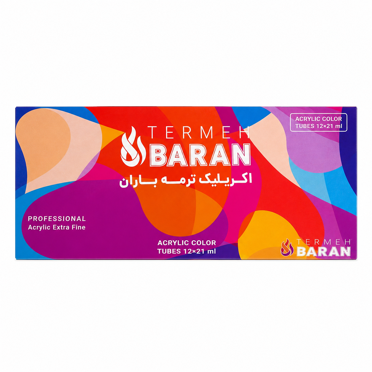 ترمه باران اکریلیک 12 رنگ