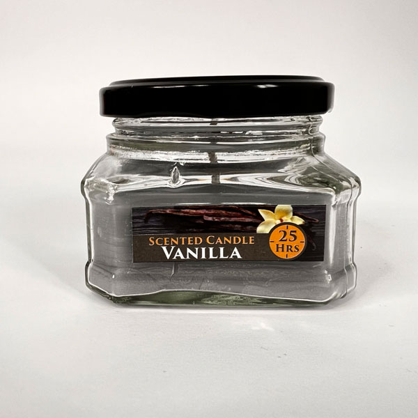 شمع جار عطری شش ضلعی وانیل