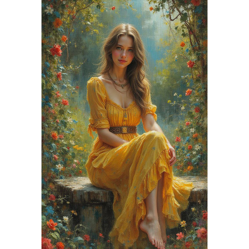 تابلو نقاشی الماسی بزرگسال کد 0075