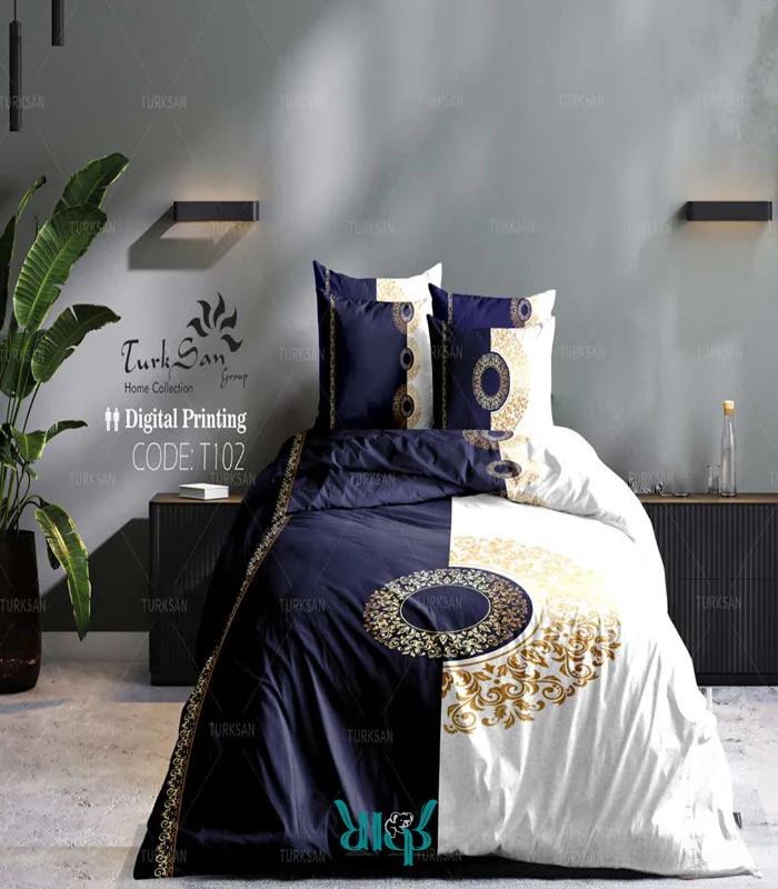روتختی آبی سفید دو نفره کد T102