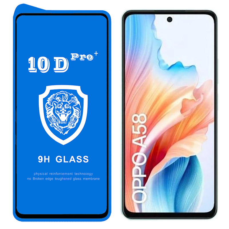 گلس محافظ فول +10D Pro اوپو A58 4G