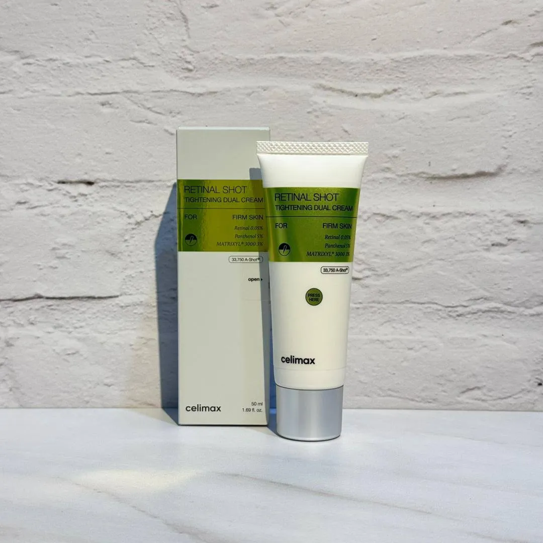 کرم دوگانه رتینال شات سلیمکس ضد چروک و جوانساز پوست Celimax The Vita-A Retinal Shot Tightening Dual Cream
