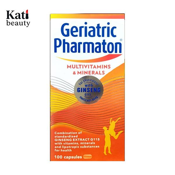 فارماتون 100 عدد ژریاتریک با جنسینگ Geriatric Pharmaton with Ginseng 100-اناژ