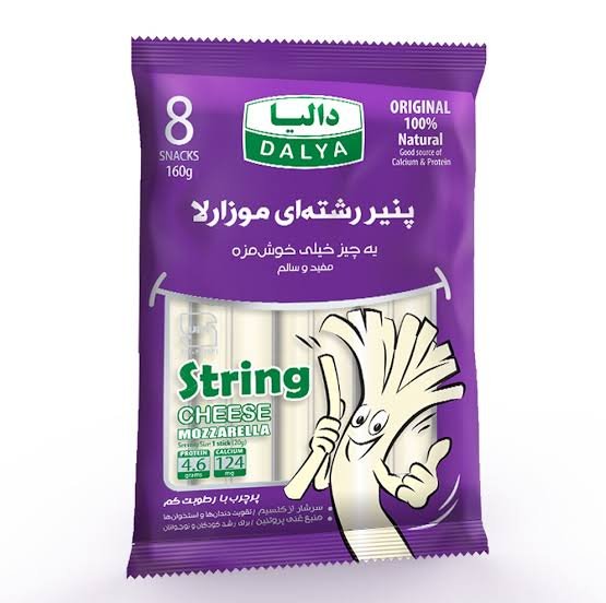 پنیر رشته ای موزارلا پر چرب دالیا