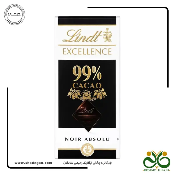 شکلات تلخ لینت 99 درصد | Lindt Excellence Noir Absolu