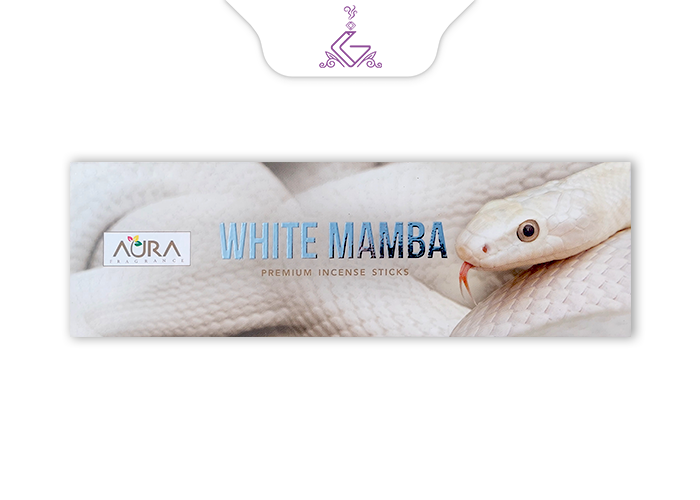 عود شاخه ای دست ساز وایت مامبا مار سفید WHITE MAMBA برند آئورا AURA