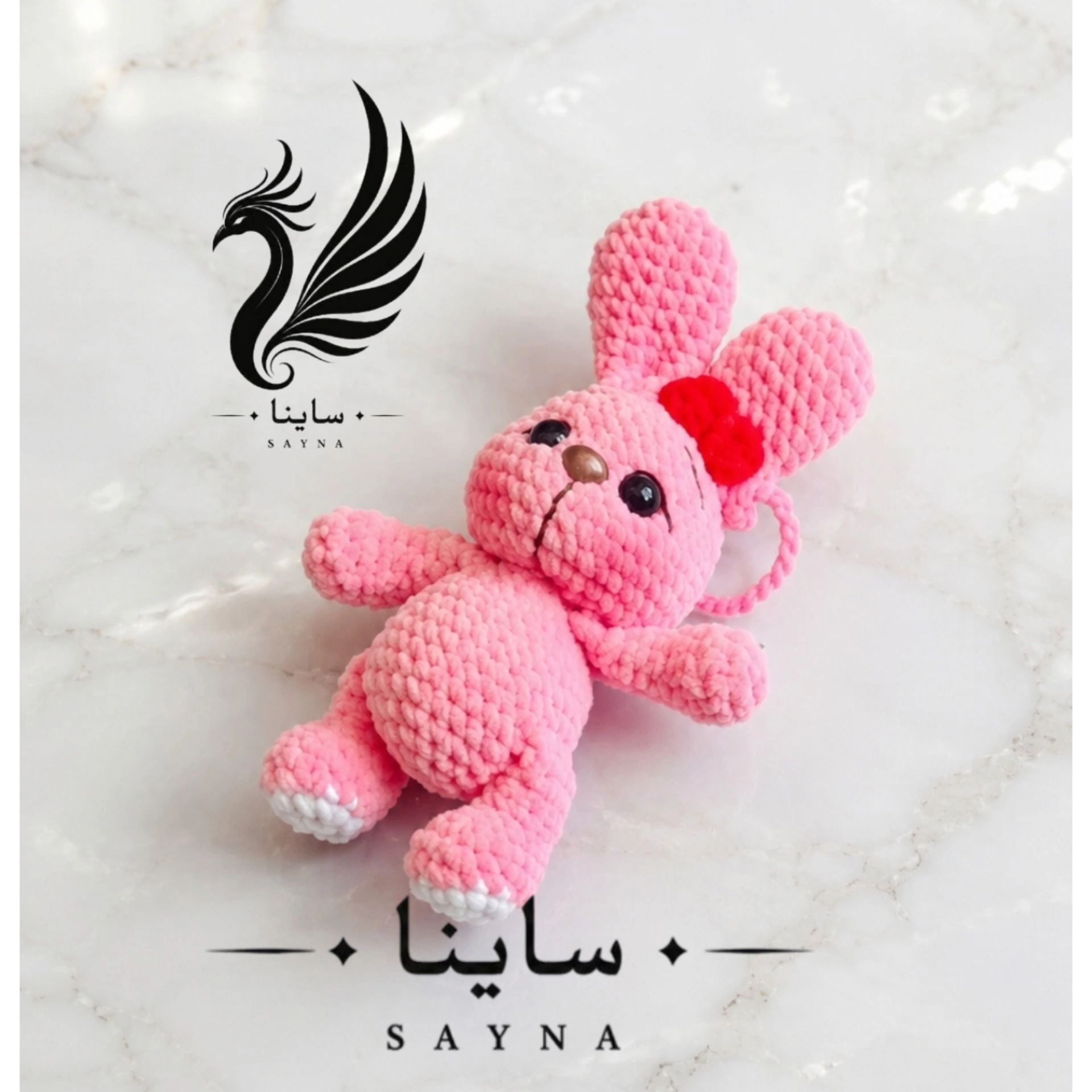 آویز خرگوش مخملی
