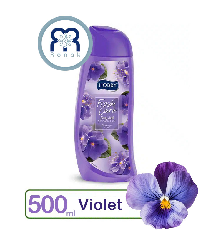شامپو بدن هوبیHOBBY با رایحه گل بنفشه حجم 500 میل