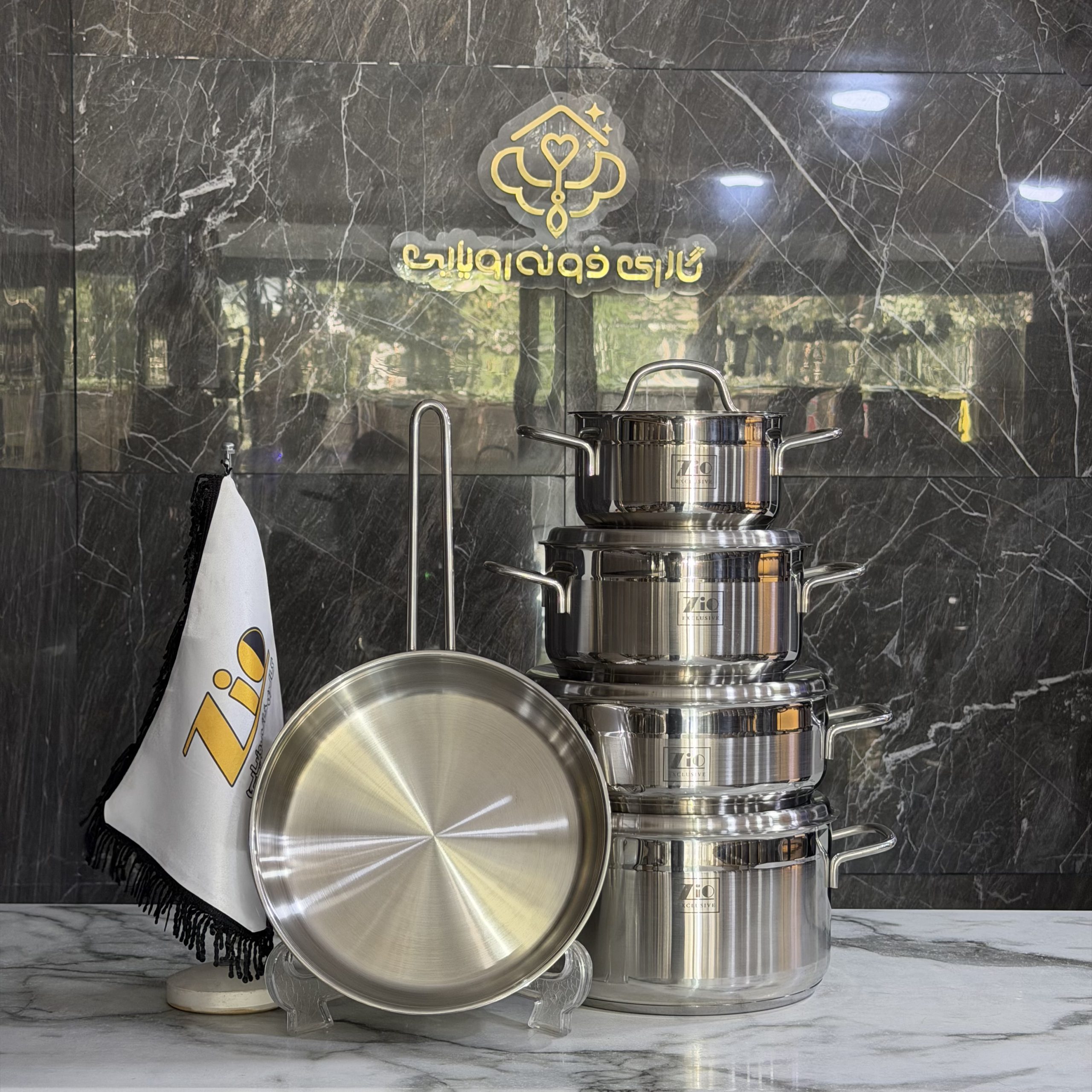 ست قابلمه استیل ۹ پارچه(بیتا)