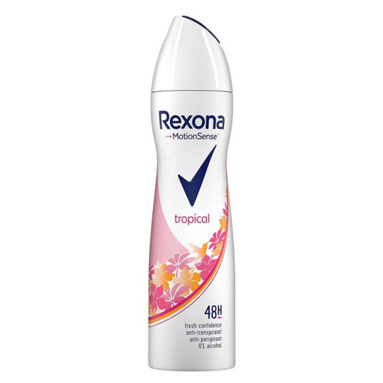 اسپری دئودرانت زنانه رکسونا Rexona مدل TROPICAL