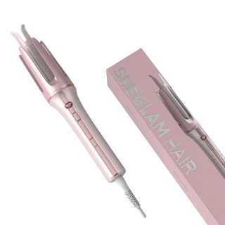 کرلی فر کننده جادویی صورتی شیگلم هیر سایز 32 میلی متری Sheglam Hair Pink Hair Curler 32 mm
