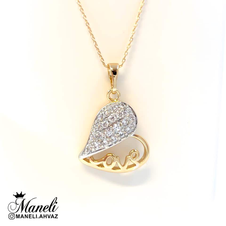 گردنبند قلب نگین دار ژوپینگ mxp581