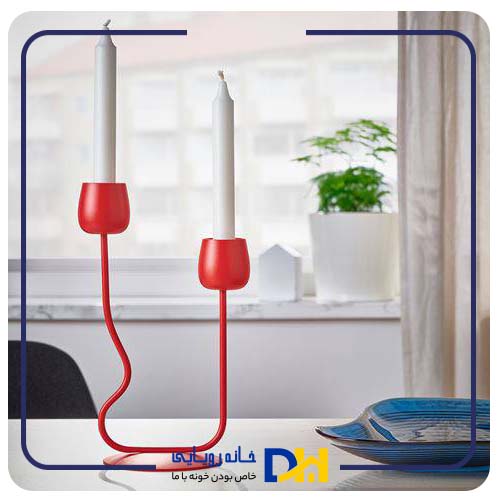 جاشمعی دوتایی قرمز ایکیا SILVERPÄRON