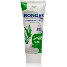 کرم مرطوب کننده و آبرسان دست و صورت تیوپی BONDES حاوی آلوئه ورا