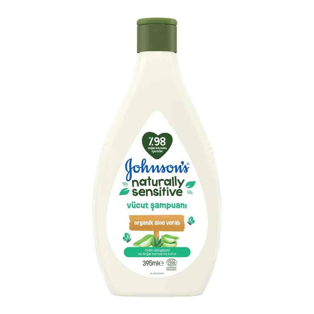 شامپو بدن گیاهی جانسون مدل Naturally Sensitive - محافظت ۱۰۰٪ طبیعی پوست کودک