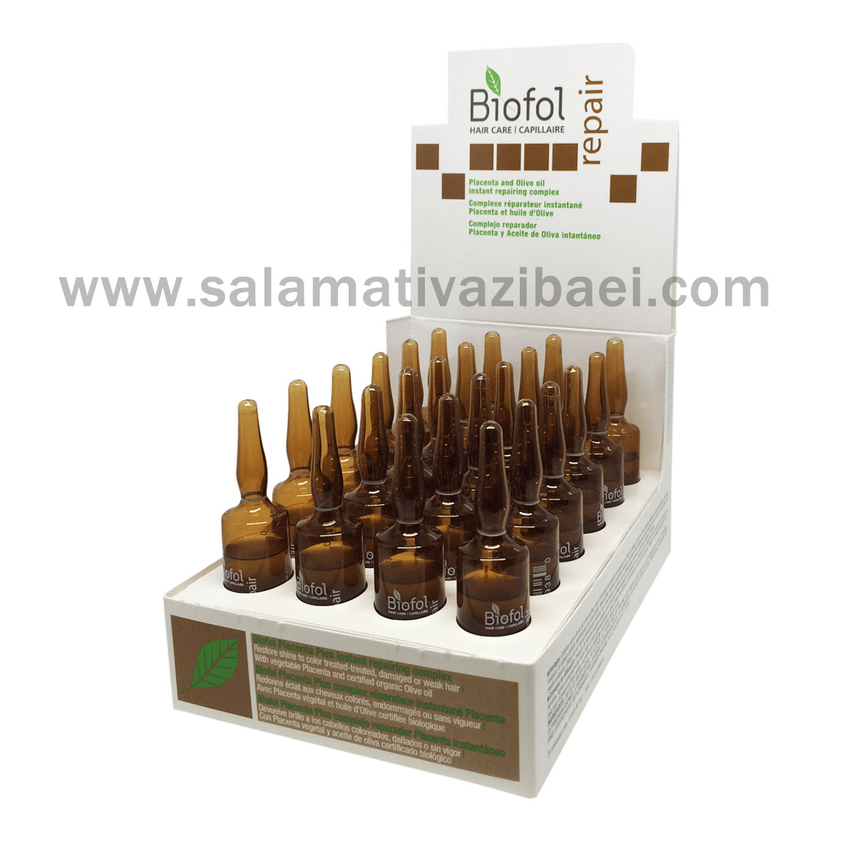 ویال درمانی ترمیم کننده پلاسنتا پلاس پکیج 24 عددی بایوفل کانادا - BIOFOL