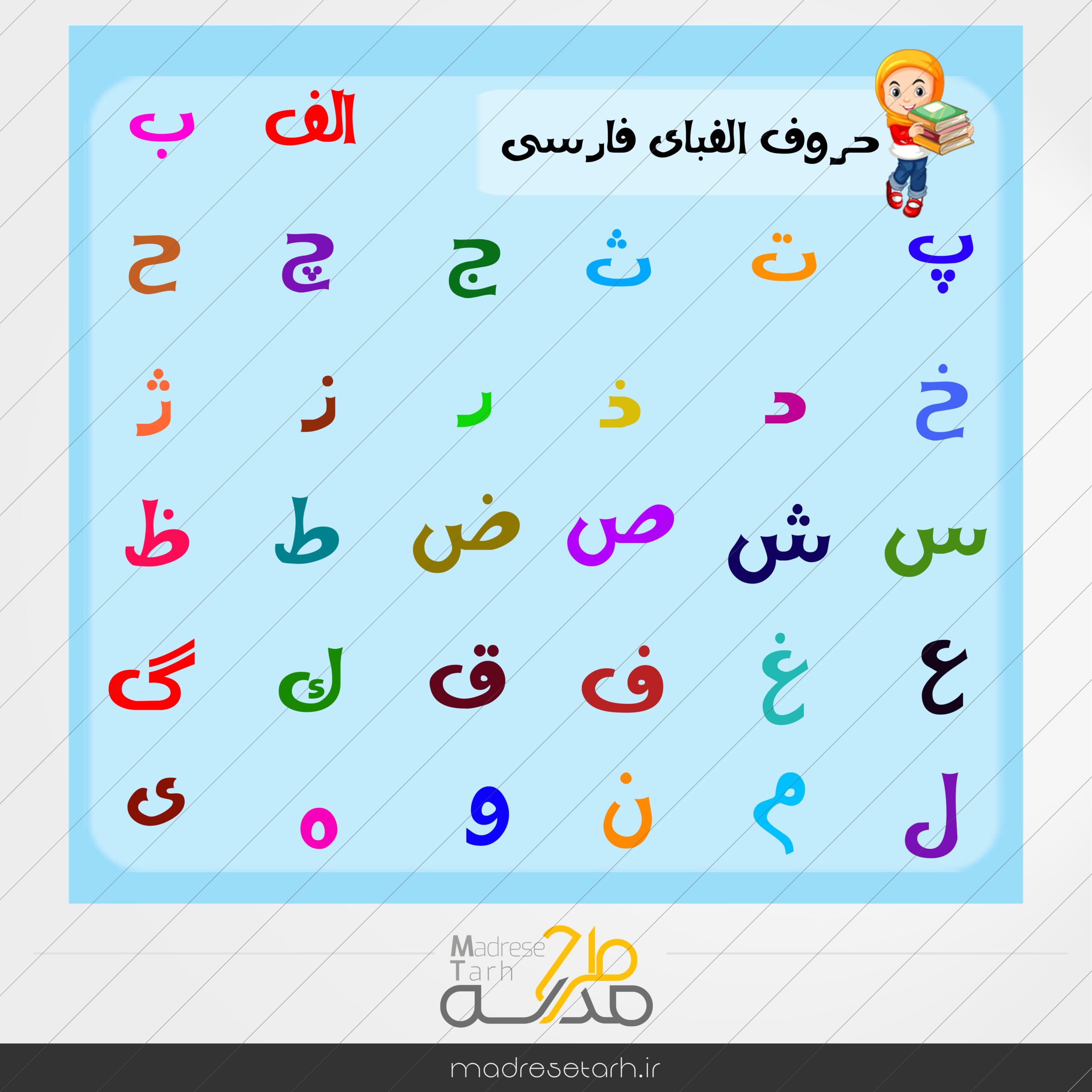 مجموعه حروف الفبا فارسی