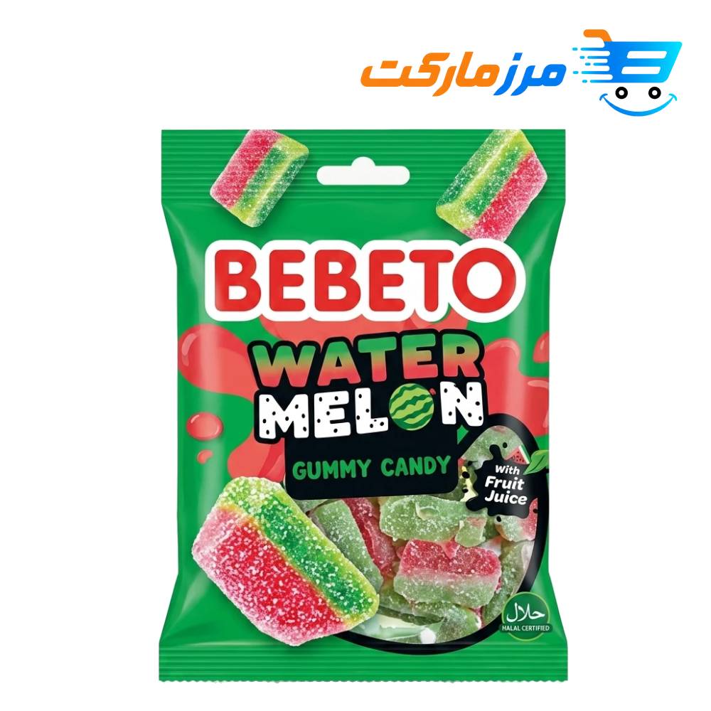 پاستیل ببتو BEBETO مدل هندوانه ای 80گرمی