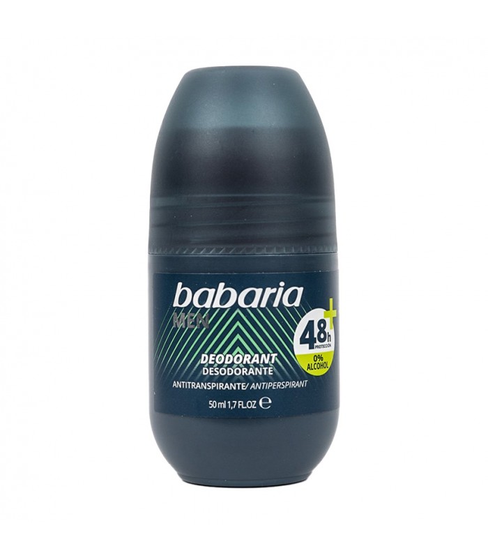 باباریا مام رول CERO MEN مشکی حجم 50 میل - ماندگاری 48 ساعته babaria