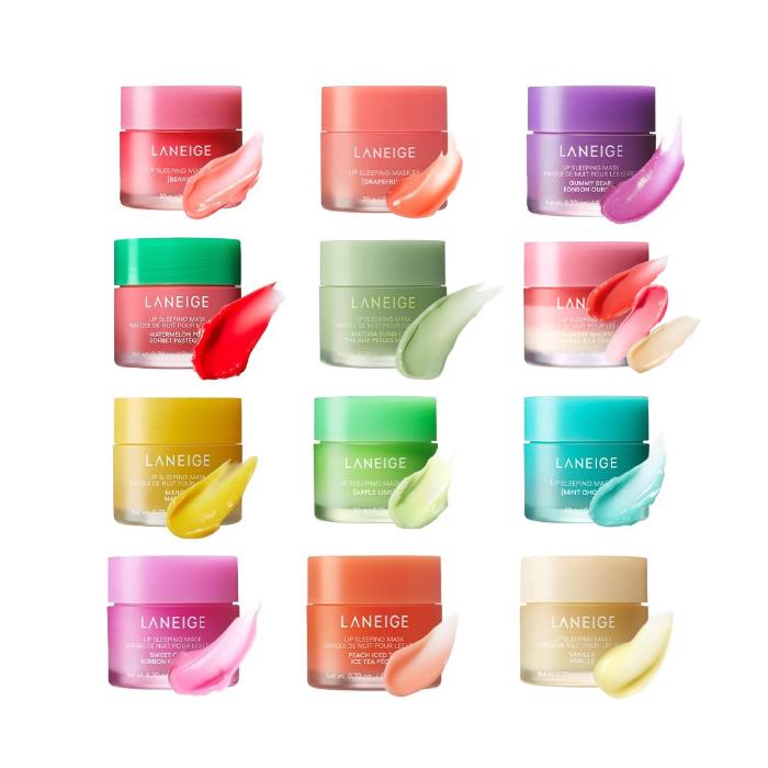 ماسک خواب لب لانیژ آبرسان عمقی و ترمیم کننده لب های خشک و ترک خورده در رایحه های مختلف LANEIGE LIP SLEEPING MASK