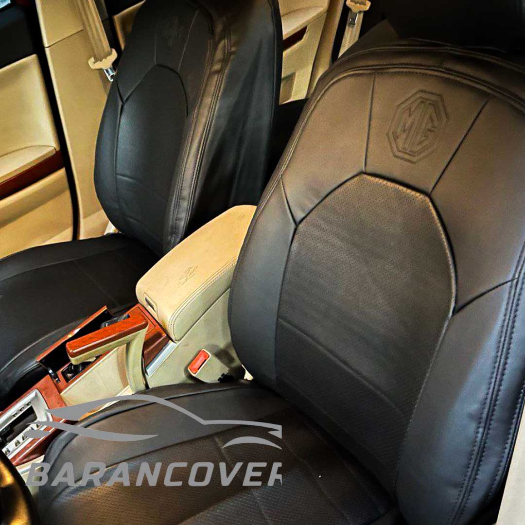 روکش صندلی ام جی MG 550 چرم رنگ مشکی