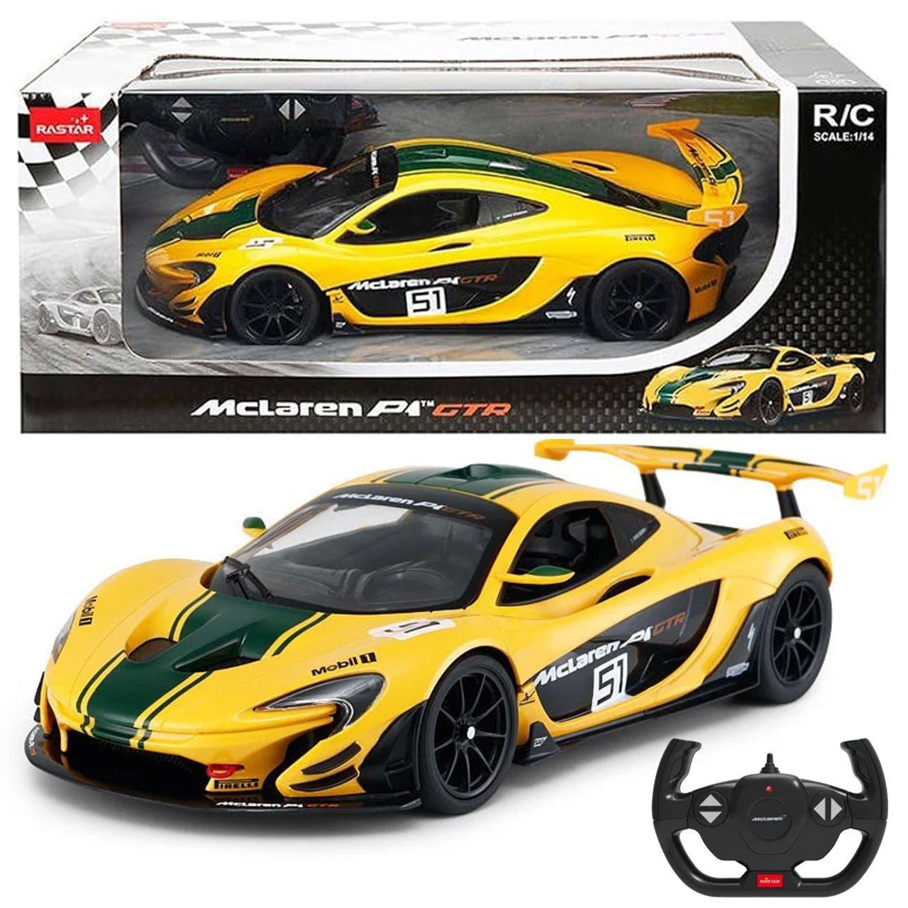 ماشین کنترلی مک‌لارن P1 GTR  McLaren برند راستار (RASTAR) مقیاس ۱:۱۴