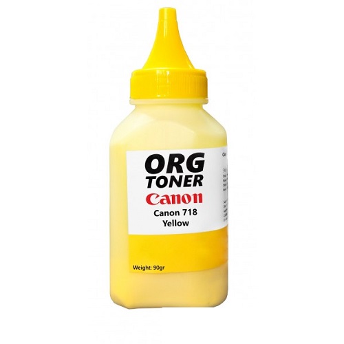 تونر شارژ 90g کارتریج کانن 718 زرد Canon 718 yellow 90gr toner