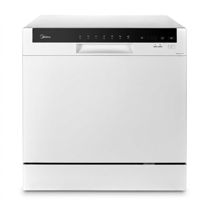 ماشین ظرفشویی 8 نفره مایدیا مدل WQP8-3802F - نقره ای