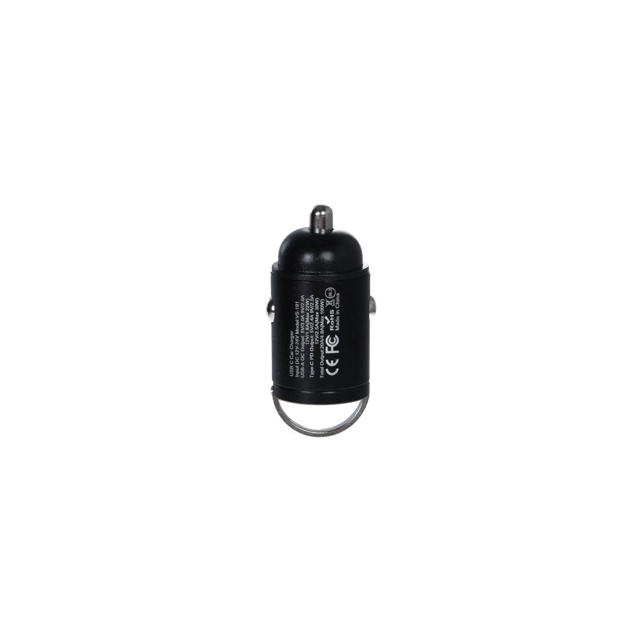 شارژر فندکی PD و فست دو پورت Vsmart مدل VS-191 - مشکی - ASP