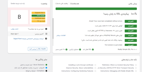 افزونه امنیتی Really Simple Security Pro
