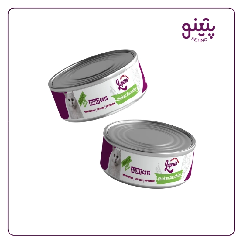 کنسرو گربه پته لوپتو با طعم مرغ و کدو سبز