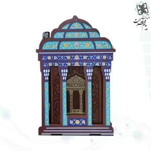 حافظ پالتويي چرم با ساک طرح مقبره و خودکار