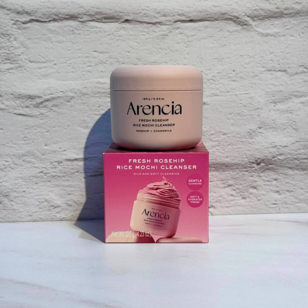 پاک کننده عمقی موچی رز هیپ آرنسیا روشن کننده پوست Arencia Fresh Rosehip Rice Mochi Cleanser