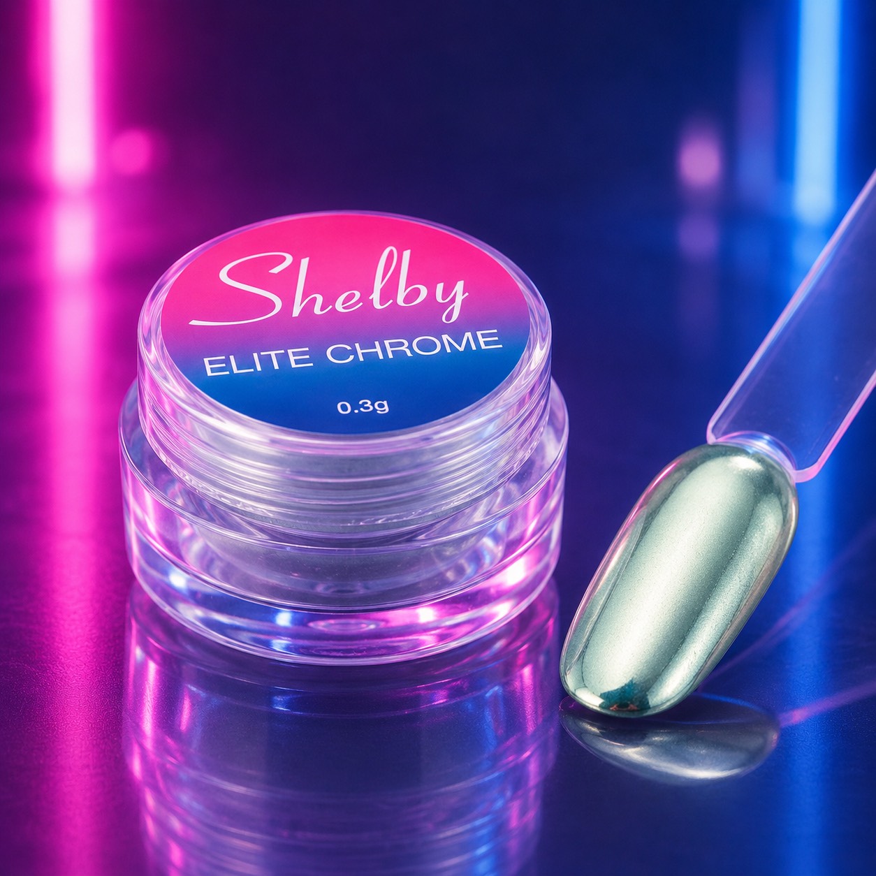 کروم جواهری ناخن - ۳ گرم - شلبی Shelby