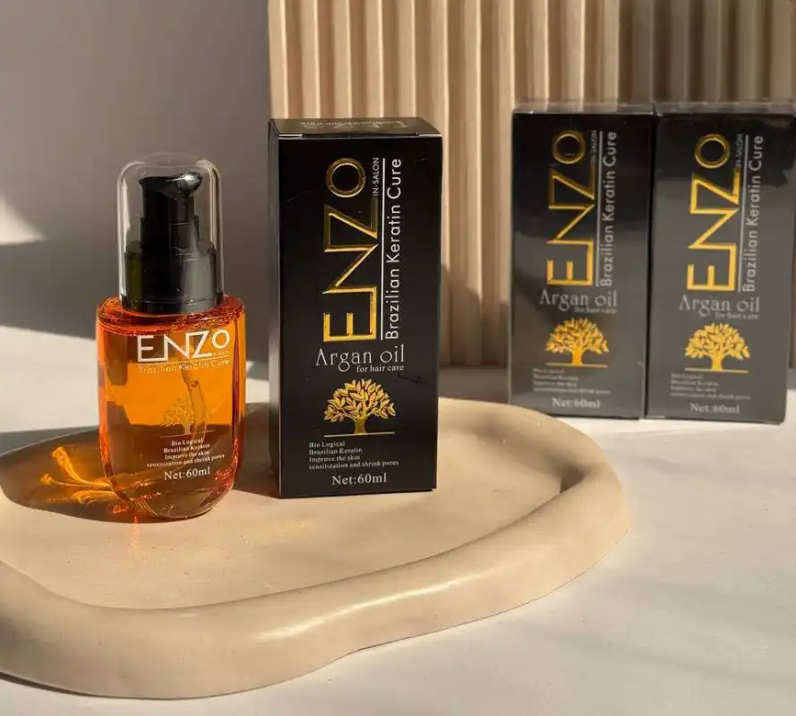 روغن مو آرگان حاوی کراتین انزو کیفیت اقتصادی ENZO